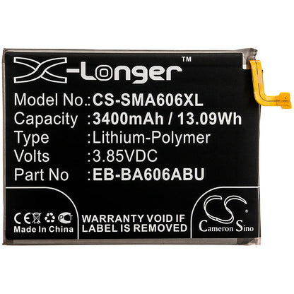 Replacement Battery for Samsung  Galaxy A60 – Mobile, SmartPhone – 3400mAh / 13.09Wh / 3.85V
