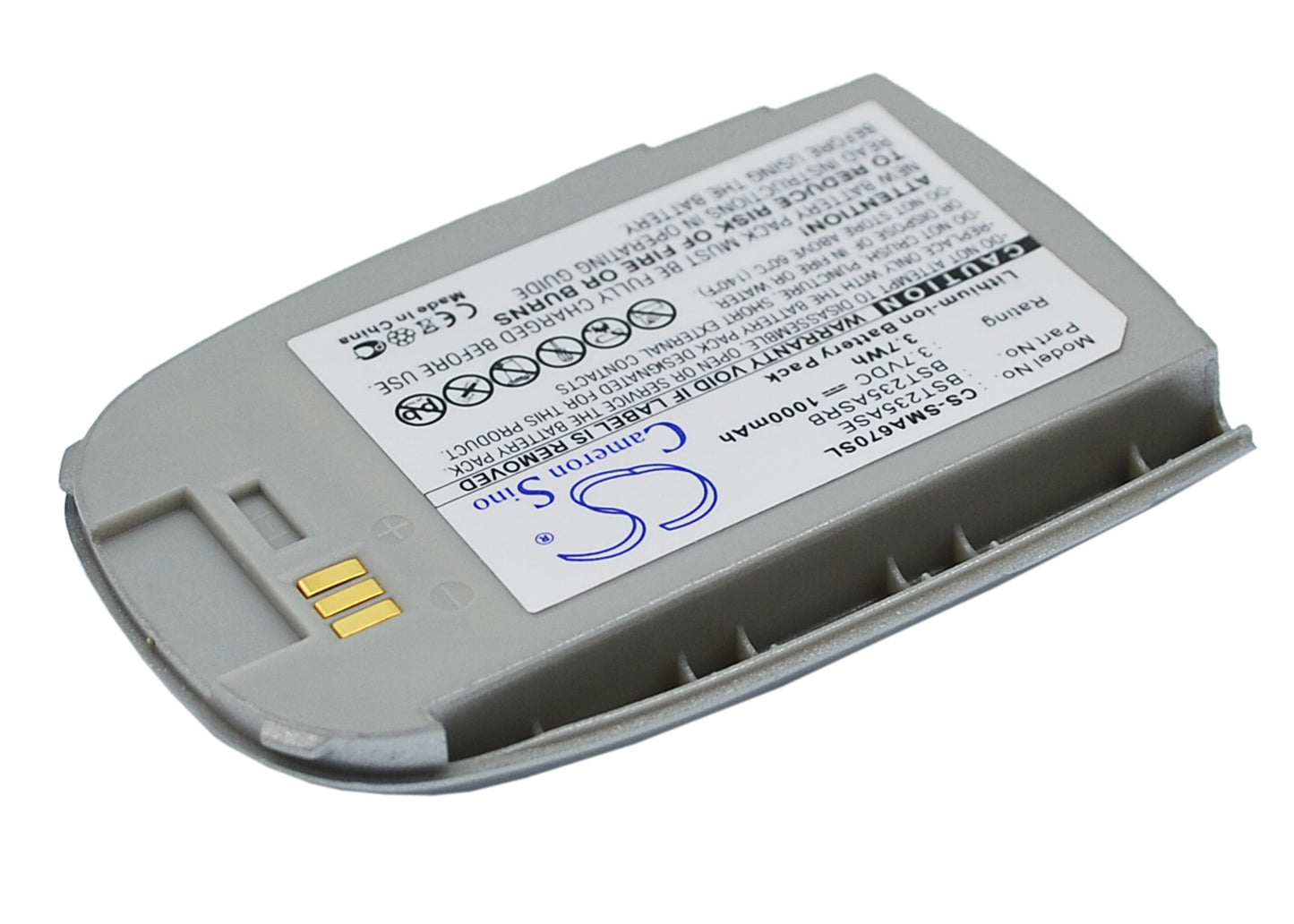 Replacement Battery for Samsung SCH-A670 – Mobile, SmartPhone – 1000mAh / 3.7V - image 2