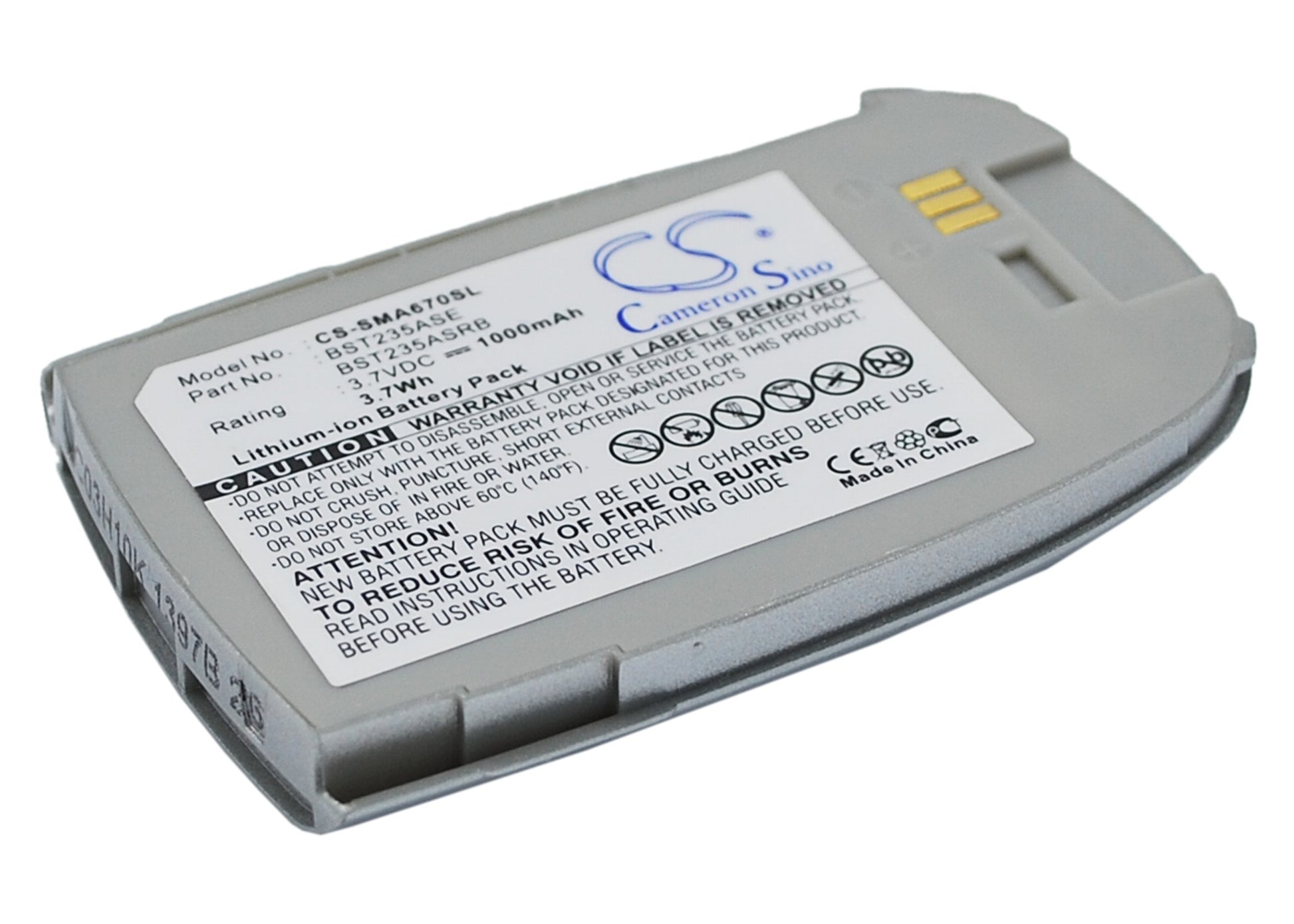 Replacement Battery for Samsung SCH-A670 – Mobile, SmartPhone – 1000mAh / 3.7V - image 3
