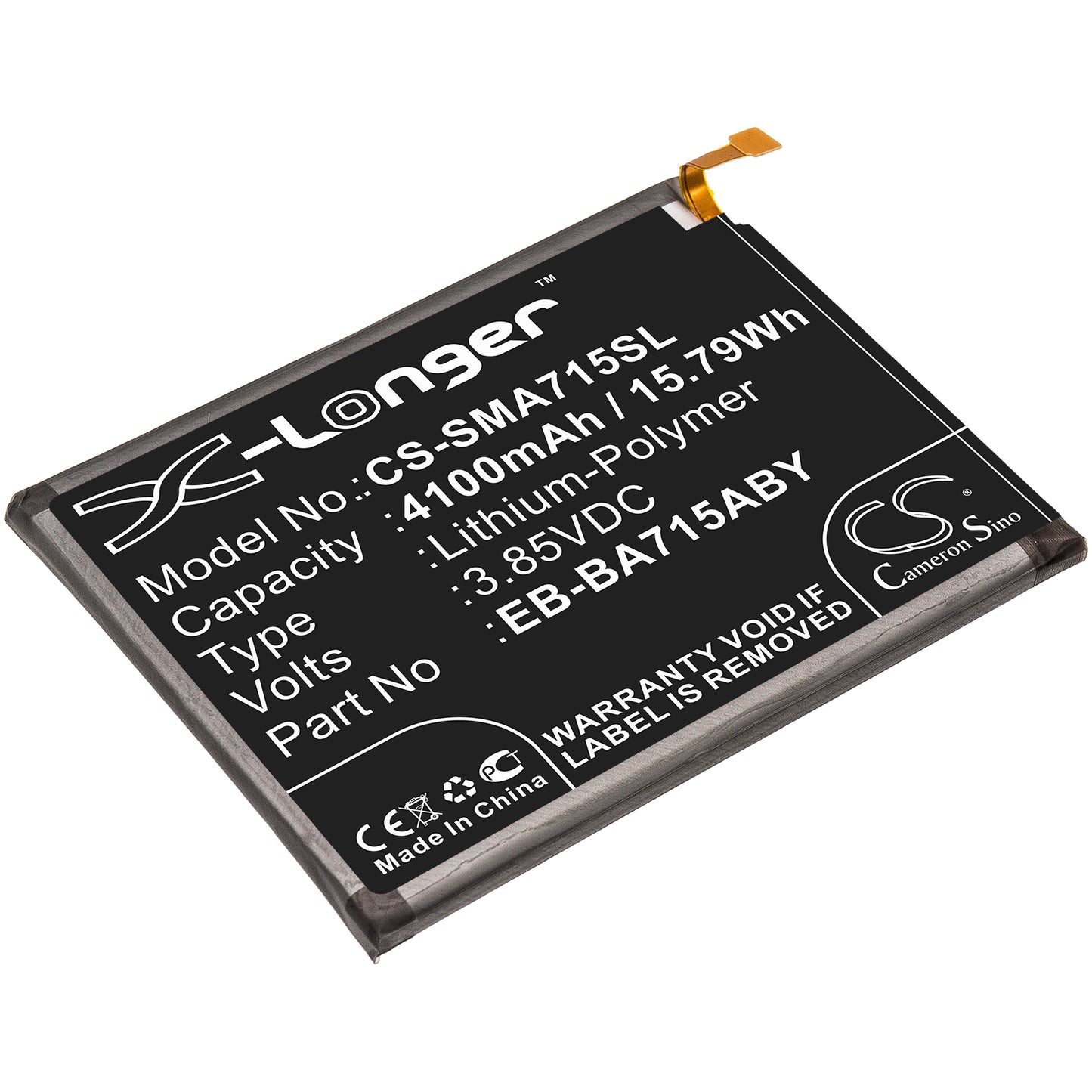 Replacement Battery for Samsung Galaxy A71 – Mobile, SmartPhone – 4100mAh / 3.85V - image 1
