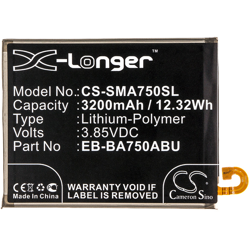 Replacement Battery for Samsung  Galaxy A10 – Mobile, SmartPhone – 3200mAh / 12.32Wh / 3.85V