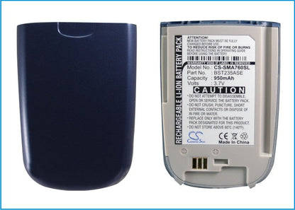 Replacement Battery for Samsung  SPH-A760 – Mobile, SmartPhone – 950mAh / 3.7V