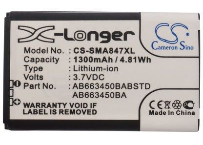 Replacement Battery for Samsung SGH-A847 – Mobile, SmartPhone – 1300mAh / 3.7V - image 5