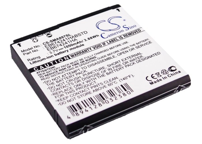 Replacement Battery for Samsung Mythic SGH-A897 – Mobile, SmartPhone – 1050mAh / 3.7V - image 1