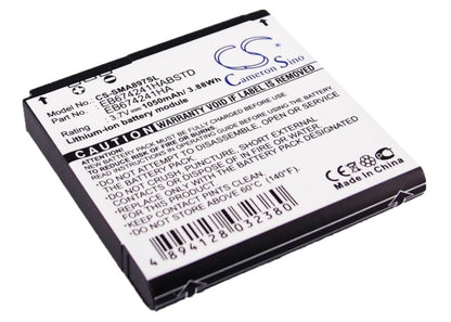 Replacement Battery for Samsung Mythic SGH-A897 – Mobile, SmartPhone – 1050mAh / 3.7V - image 1
