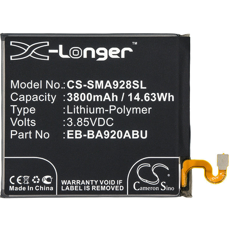 Replacement Battery for Samsung  Galaxy A9 2018 – Mobile, SmartPhone – 3800mAh / 14.63Wh / 3.85V
