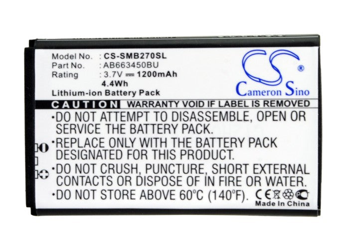 Replacement Battery for Samsung GT-B2700 – Mobile, SmartPhone – 1200mAh / 3.7V - image 5