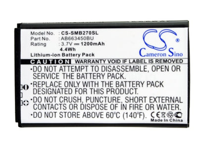 Replacement Battery for Samsung GT-B2700 – Mobile, SmartPhone – 1200mAh / 3.7V - image 5