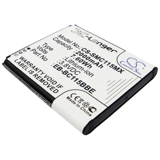 Replacement Battery for Samsung Galaxy S5 Zoom – Camera – 2000mAh / 3.8V