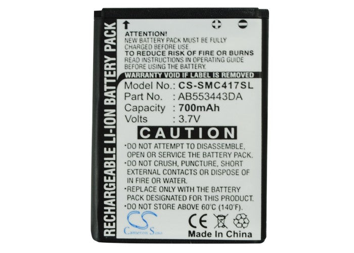 Replacement Battery for Samsung SGH-C416 – Mobile, SmartPhone – 700mAh / 3.7V - image 5