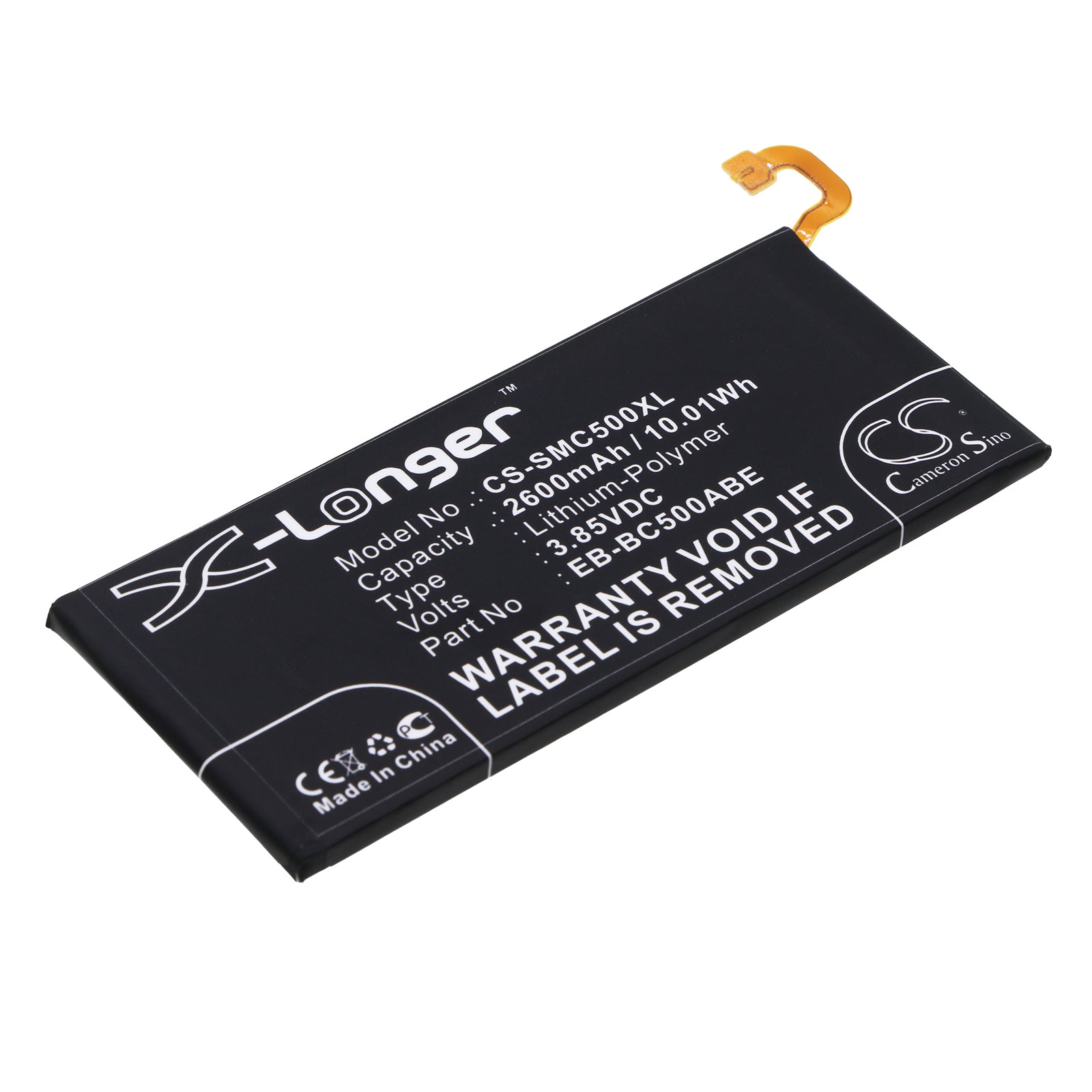 Replacement Battery for Samsung Galaxy C5 – Mobile, SmartPhone – 2600mAh / 3.85V - image 1