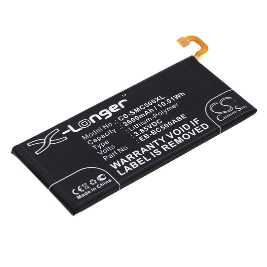 Replacement Battery for Samsung Galaxy C5 – Mobile, SmartPhone – 2600mAh / 3.85V - image 1