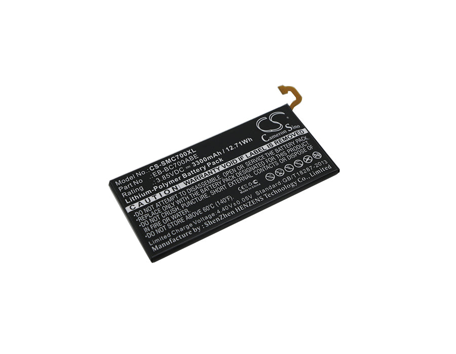 Replacement Battery for Samsung Galaxy C7 – Mobile, SmartPhone – 3300mAh / 3.85V - image 1