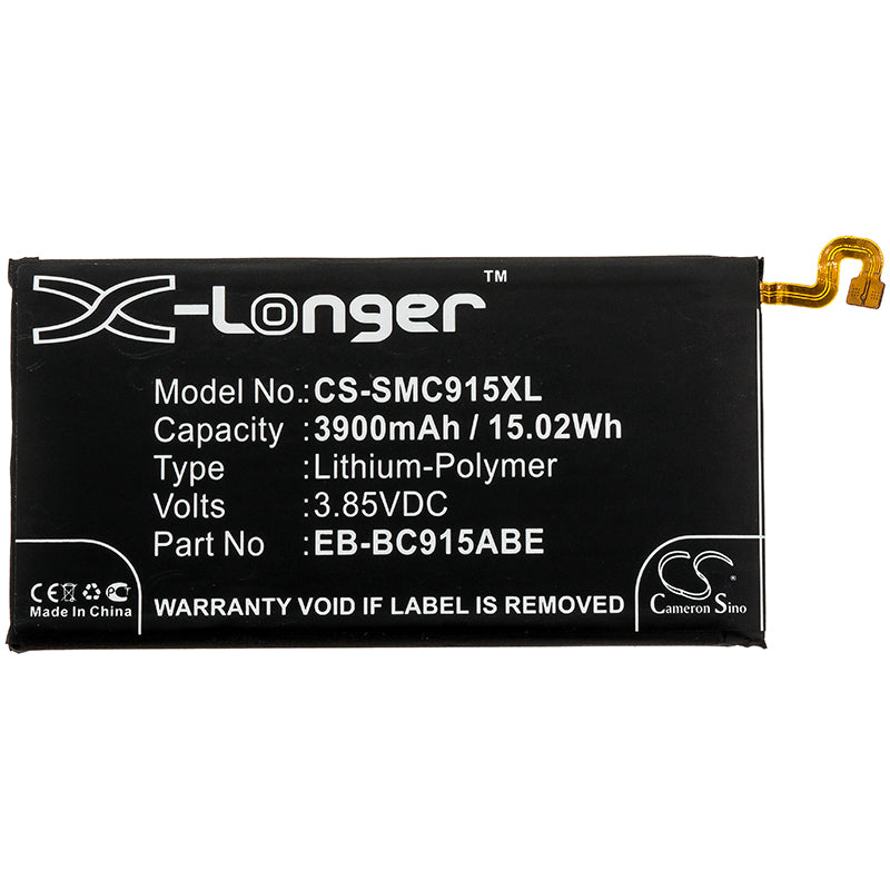 Replacement Battery for Samsung  Galaxy C10 – Mobile, SmartPhone – 3900mAh / 15.02Wh / 3.85V