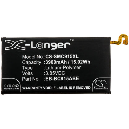 Replacement Battery for Samsung  Galaxy C10 – Mobile, SmartPhone – 3900mAh / 15.02Wh / 3.85V