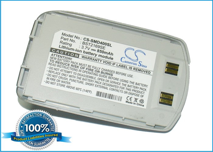 Replacement Battery for Samsung SGH-D400 – Mobile, SmartPhone – 850mAh / 3.7V - image 1