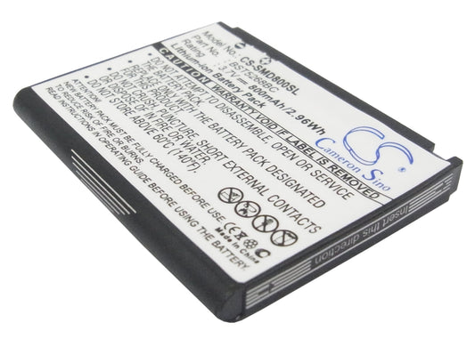 Replacement Battery for Samsung SGH-D808 – Mobile, SmartPhone – 800mAh / 3.7V - image 1