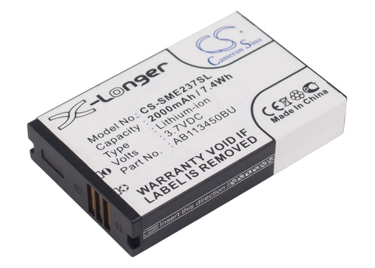 Replacement Battery for Samsung GT-E2370 – Mobile, SmartPhone – 2000mAh / 3.7V - image 1