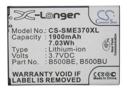 Replacement Battery for Samsung  Galaxy S4 Mini – Mobile, SmartPhone – 1900mAh / 7.03Wh / 3.7V