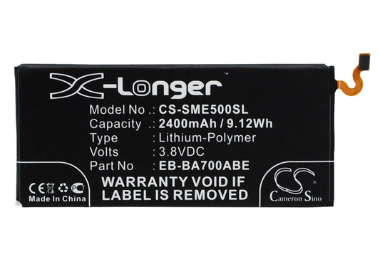Replacement Battery for Samsung Galaxy E5 – Mobile, SmartPhone – 2400mAh / 3.8V - image 1