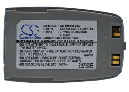 Replacement Battery for Samsung SGH-E600 – Mobile, SmartPhone – 850mAh / 3.7V - image 5