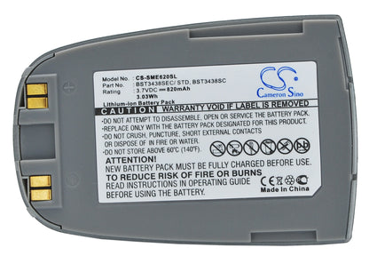 Replacement Battery for Samsung SGH-E628 – Mobile, SmartPhone – 820mAh / 3.7V - image 5