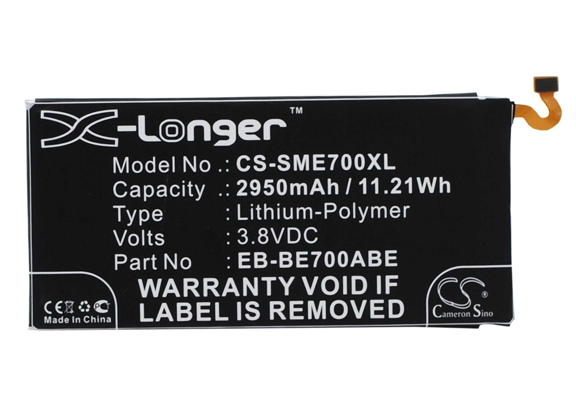 Replacement Battery for Samsung Galaxy E7 – Mobile, SmartPhone – 2950mAh / 3.8V - image 1