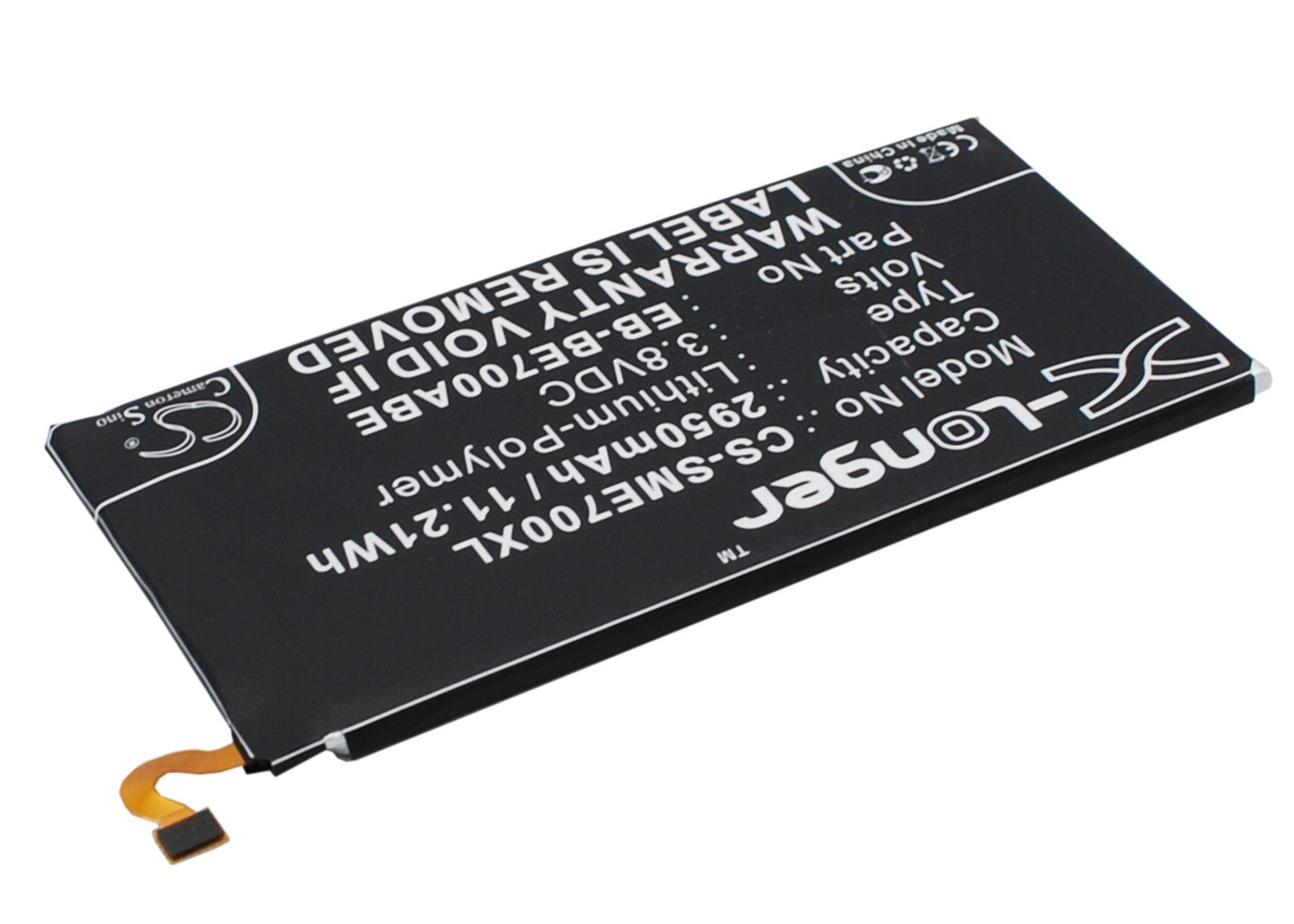 Replacement Battery for Samsung  Galaxy E7 – Mobile, SmartPhone – 2950mAh / 11.21Wh / 3.8V