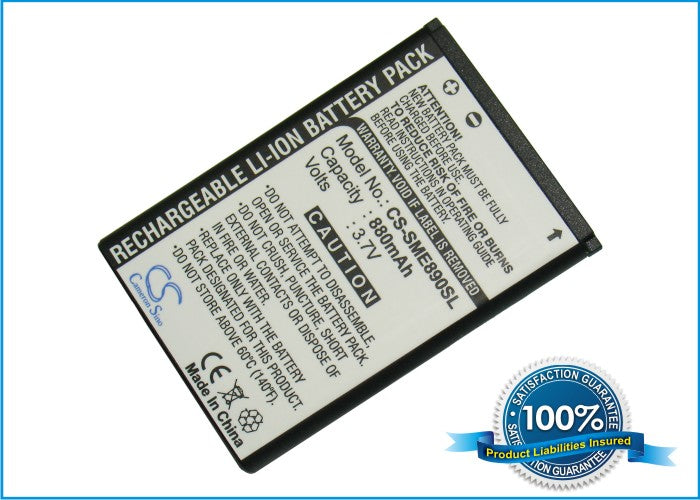 Replacement Battery for Samsung SGH-E898 – Mobile, SmartPhone – 880mAh / 3.7V - image 1