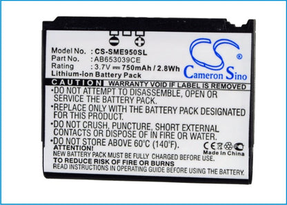 Replacement Battery for Samsung SGH-E950 – Mobile, SmartPhone – 750mAh / 3.7V - image 5