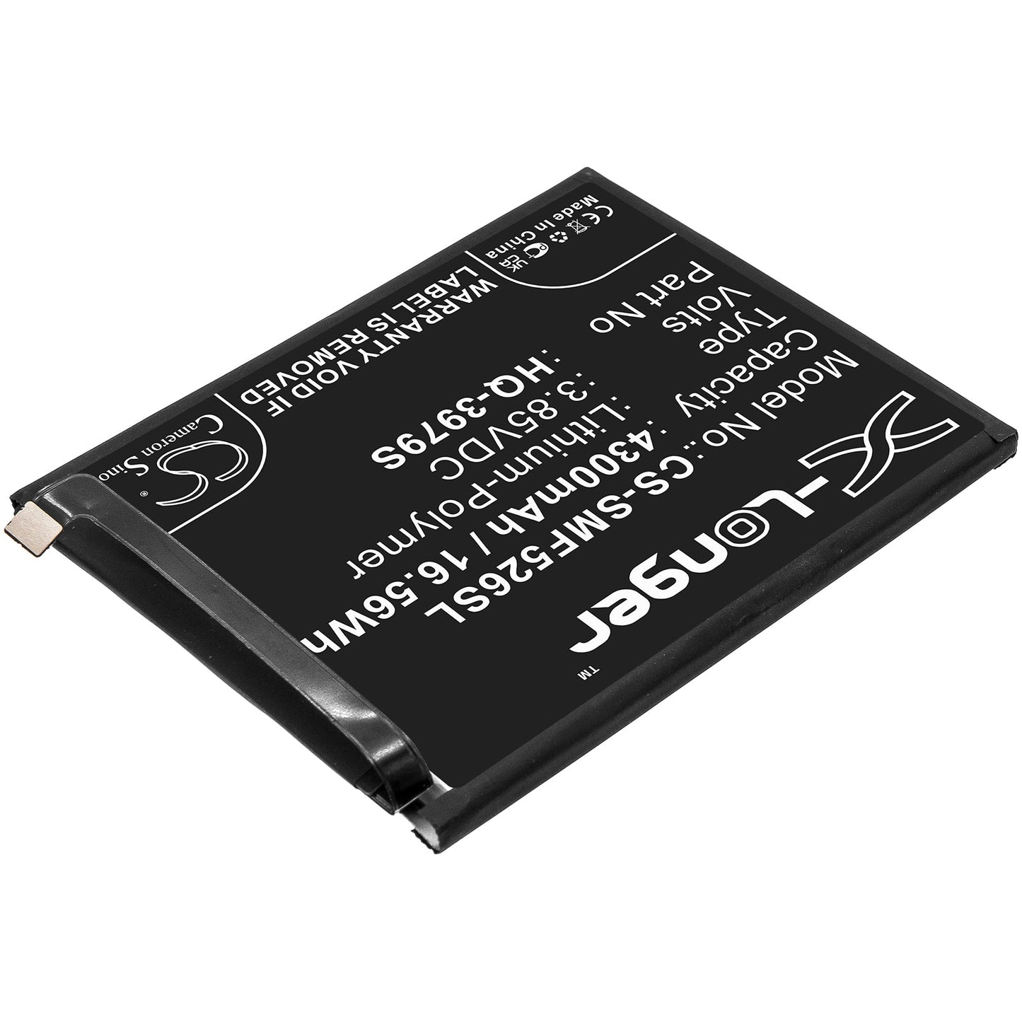 Replacement Battery for Samsung  Galaxy F52 – Mobile, SmartPhone – 4300mAh / 16.56Wh / 3.85V