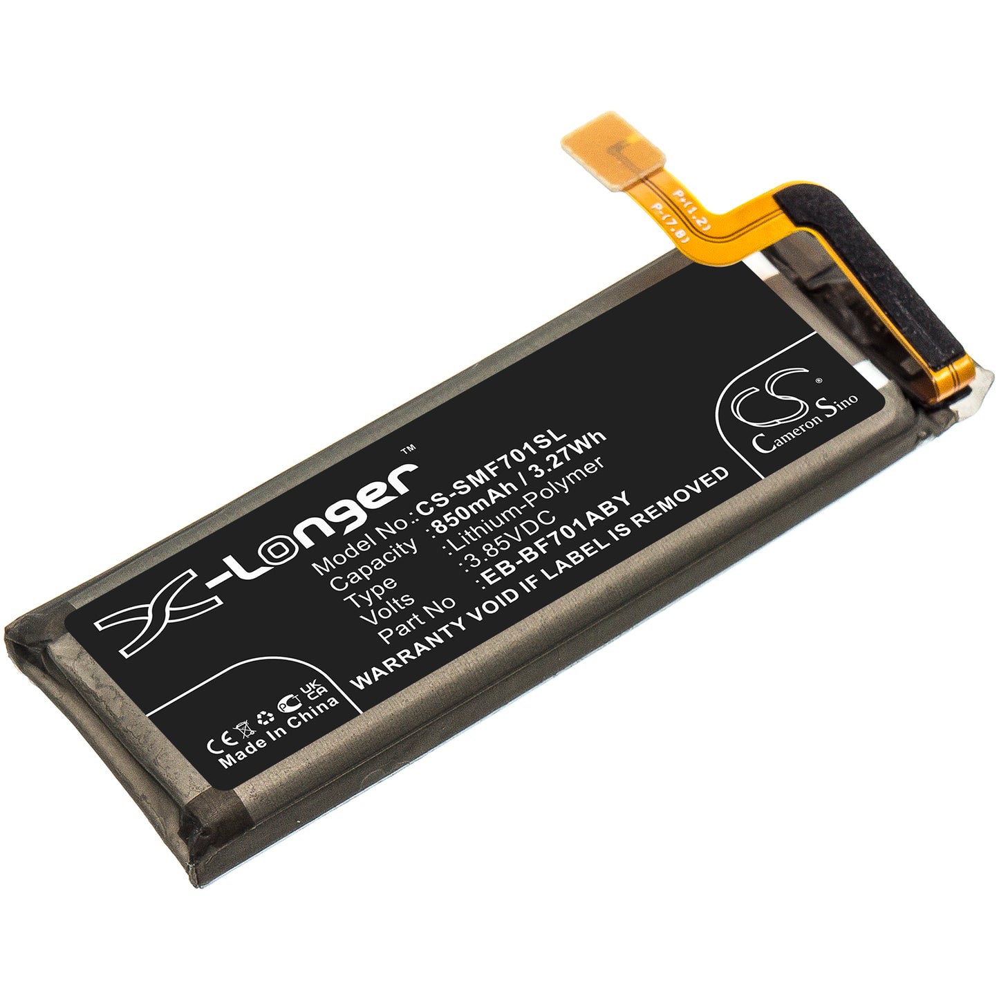 Replacement Battery for Samsung Galaxy Z Flip – Mobile, SmartPhone – 850mAh / 3.85V - image 1