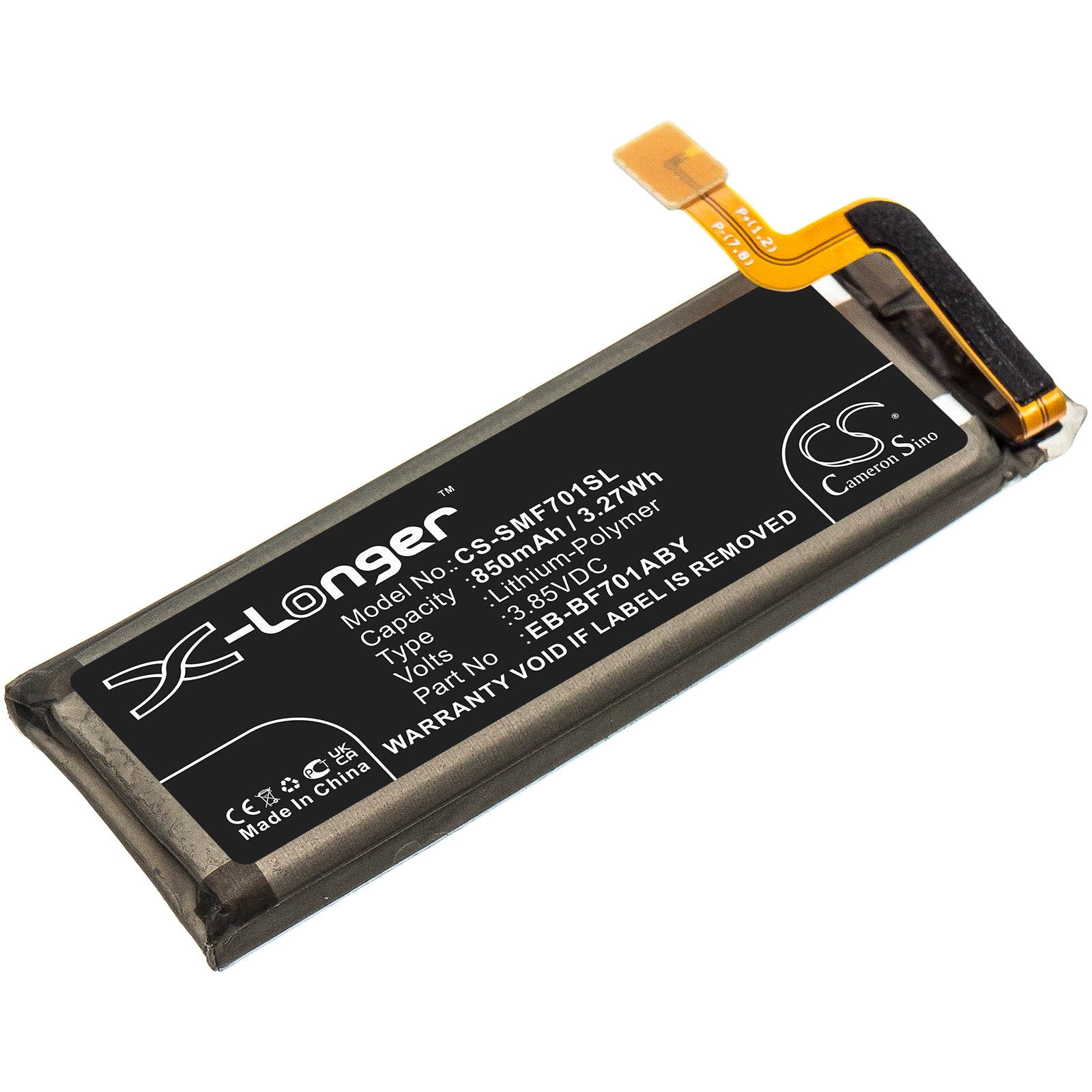 Replacement Battery for Samsung Galaxy Z Flip – Mobile, SmartPhone – 850mAh / 3.85V - image 1