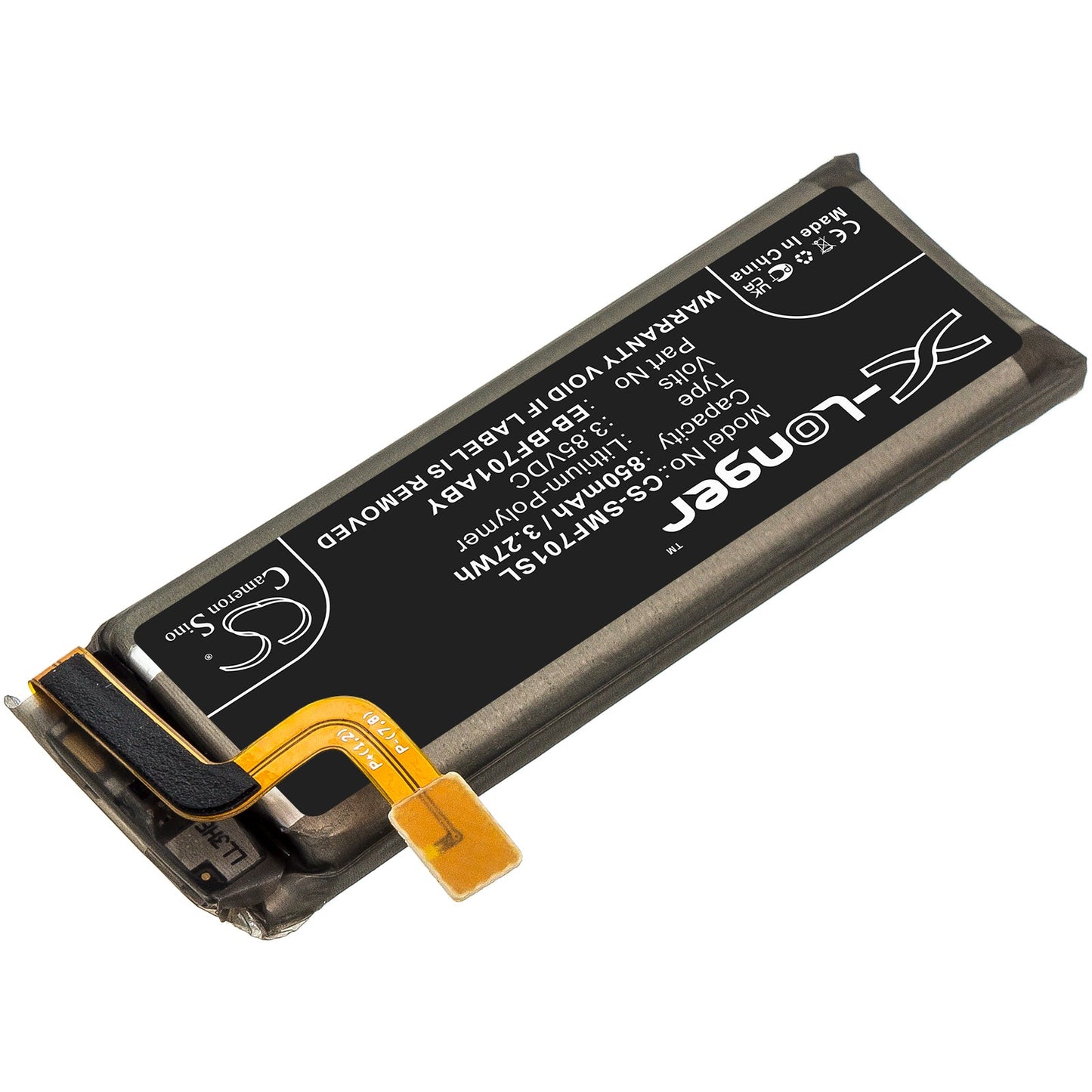 Replacement Battery for Samsung  Galaxy Z Flip – Mobile, SmartPhone – 850mAh / 3.27Wh / 3.85V