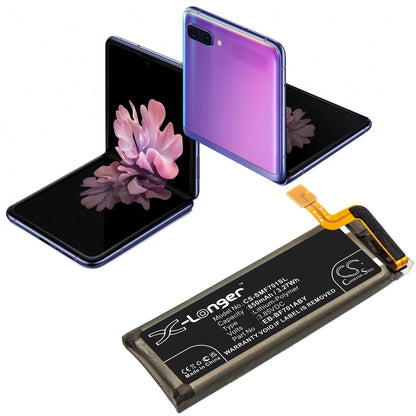Replacement Battery for Samsung  Galaxy Z Flip – Mobile, SmartPhone – 850mAh / 3.27Wh / 3.85V