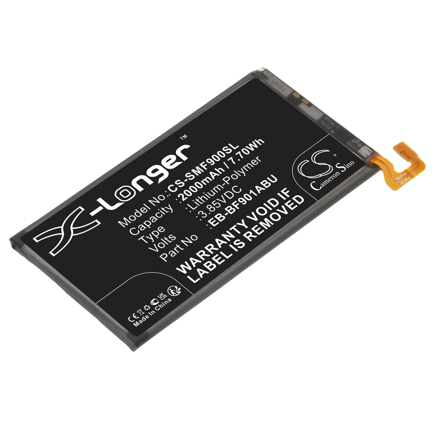 Replacement Battery for Samsung Fold – Mobile, SmartPhone – 2000mAh / 3.85V - image 1