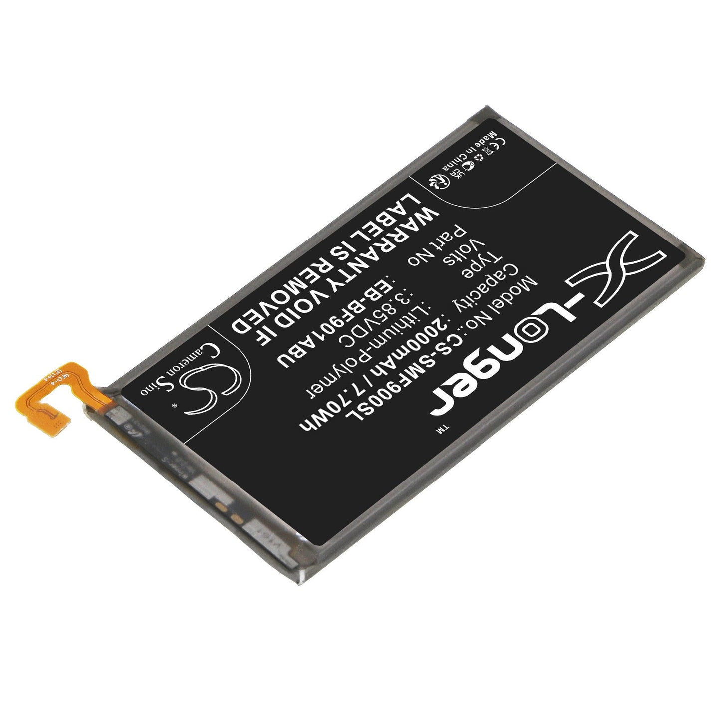 Replacement Battery for Samsung  Fold – Mobile, SmartPhone – 2000mAh / 7.70Wh / 3.85V
