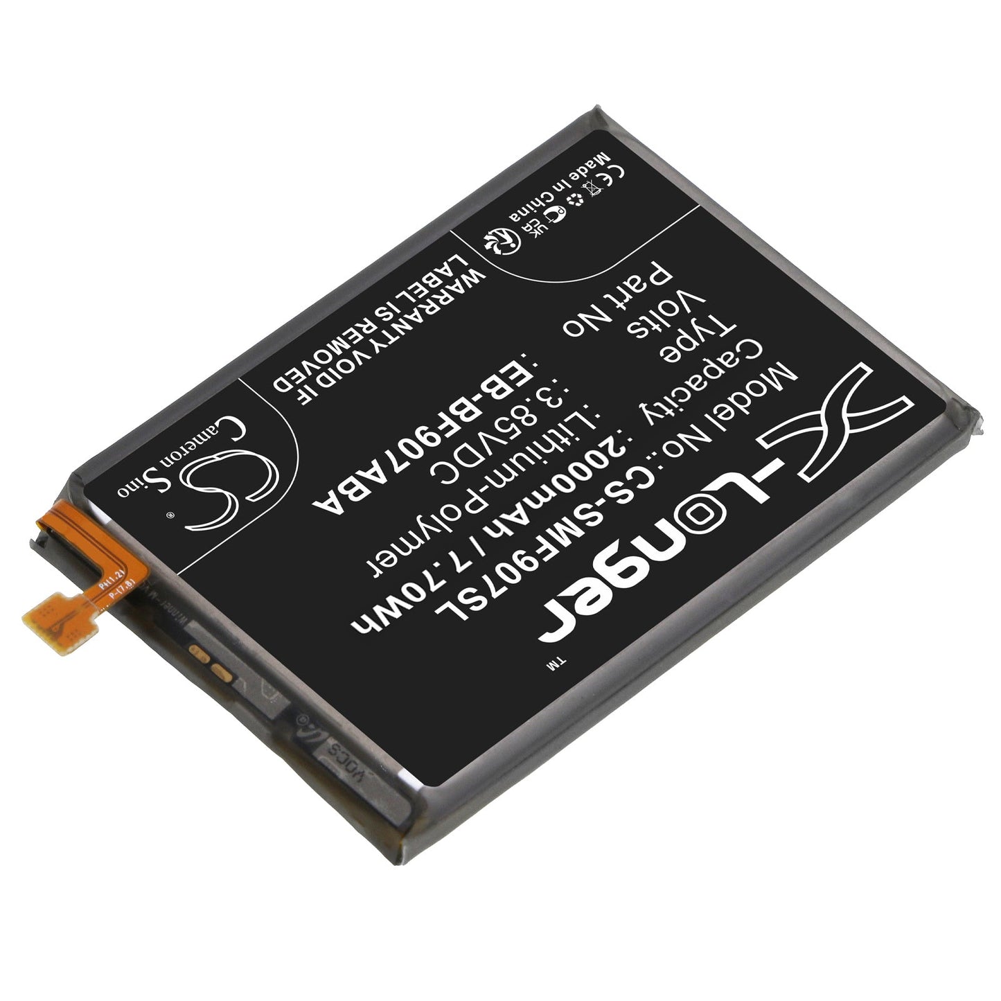 Replacement Battery for Samsung  Galaxy Fold 5G – Mobile, SmartPhone – 2000mAh / 7.70Wh / 3.85V