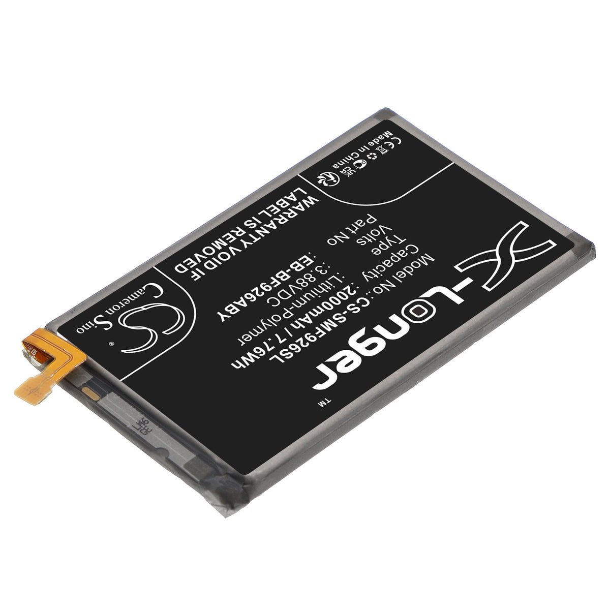 Replacement Battery for Samsung Galaxy Z Fold3 – Mobile, SmartPhone – 2000mAh / 3.88V