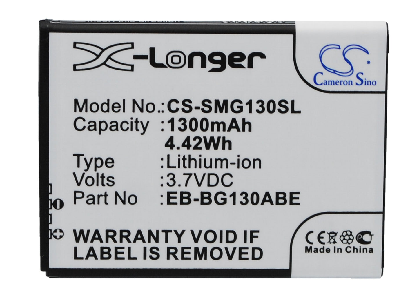 Replacement Battery for Samsung SM-G130 – Mobile, SmartPhone – 1300mAh / 3.7V - image 1