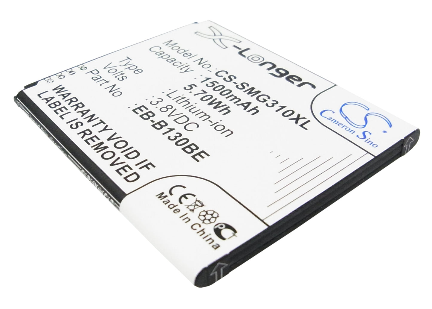 Replacement Battery for Samsung SM-G310 – Mobile, SmartPhone – 1500mAh / 3.8V - image 1