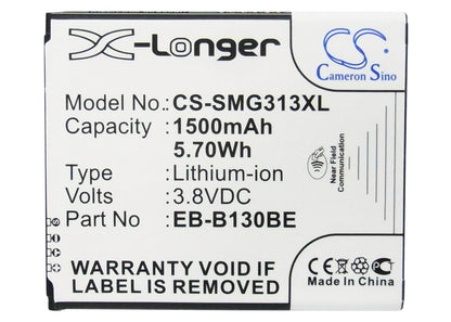 Replacement Battery for Samsung  Galaxy Ace 4 3G – Mobile, SmartPhone – 1500mAh / 5.70Wh / 3.8V