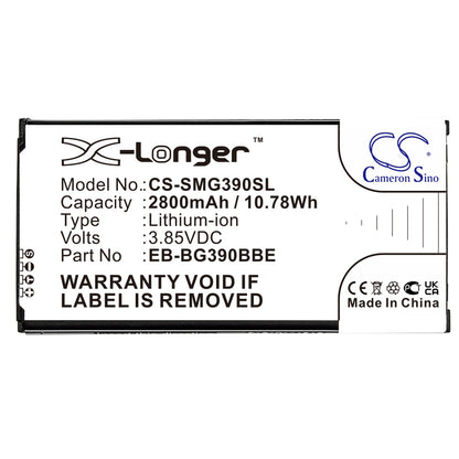 Replacement Battery for Samsung  Galaxy Xcover 4 – Mobile, SmartPhone – 2800mAh / 10.78Wh / 3.85V