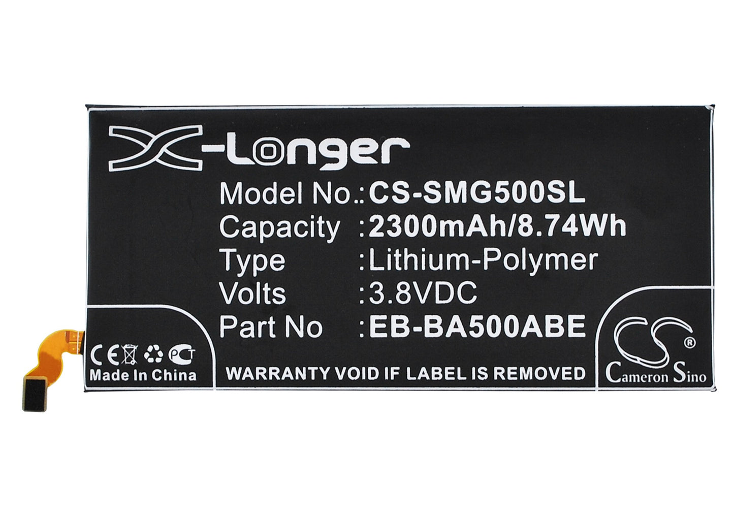 Replacement Battery for Samsung Galaxy A5 – Mobile, SmartPhone – 2300mAh / 3.8V - image 1