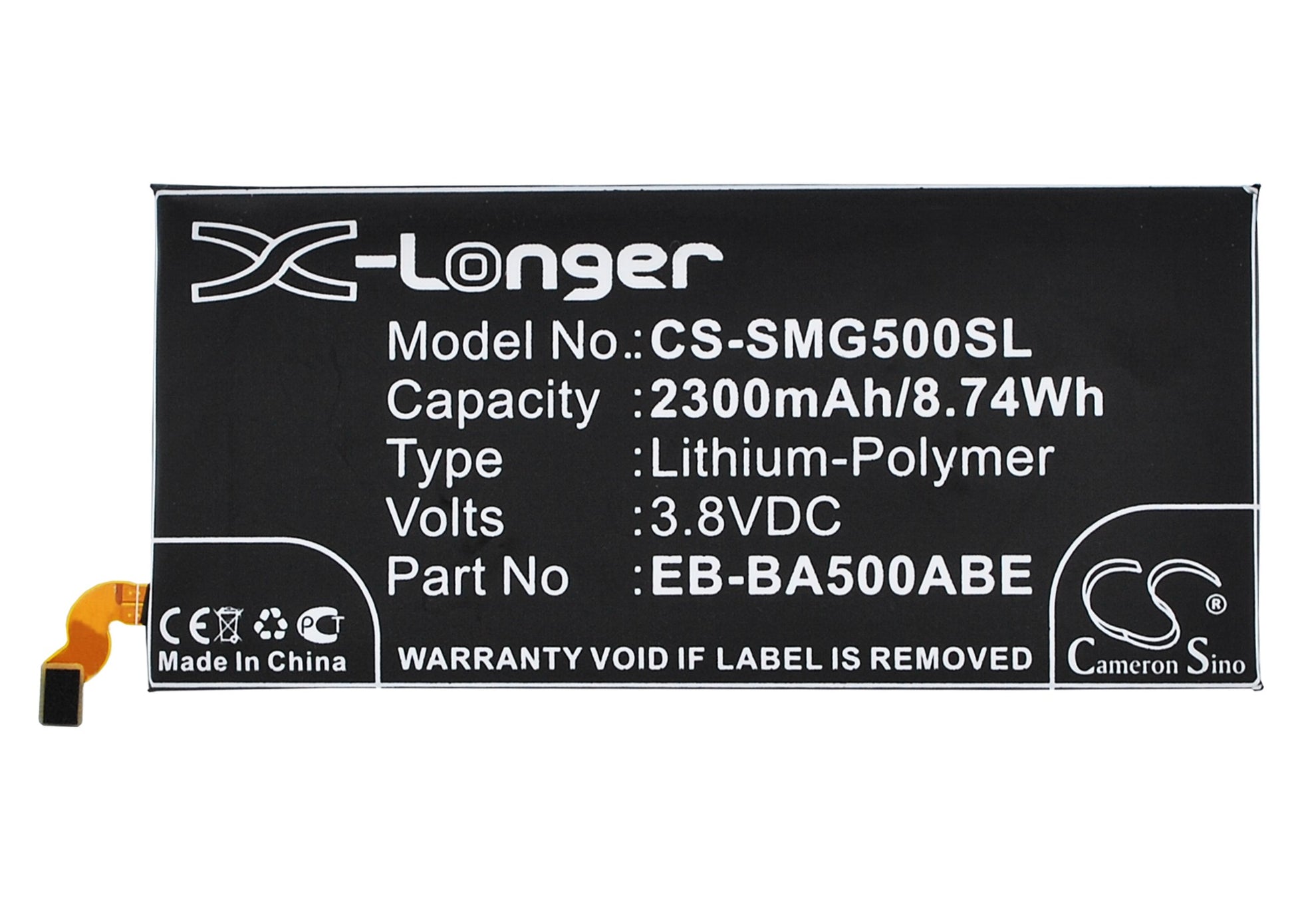 Replacement Battery for Samsung Galaxy A5 – Mobile, SmartPhone – 2300mAh / 3.8V - image 1