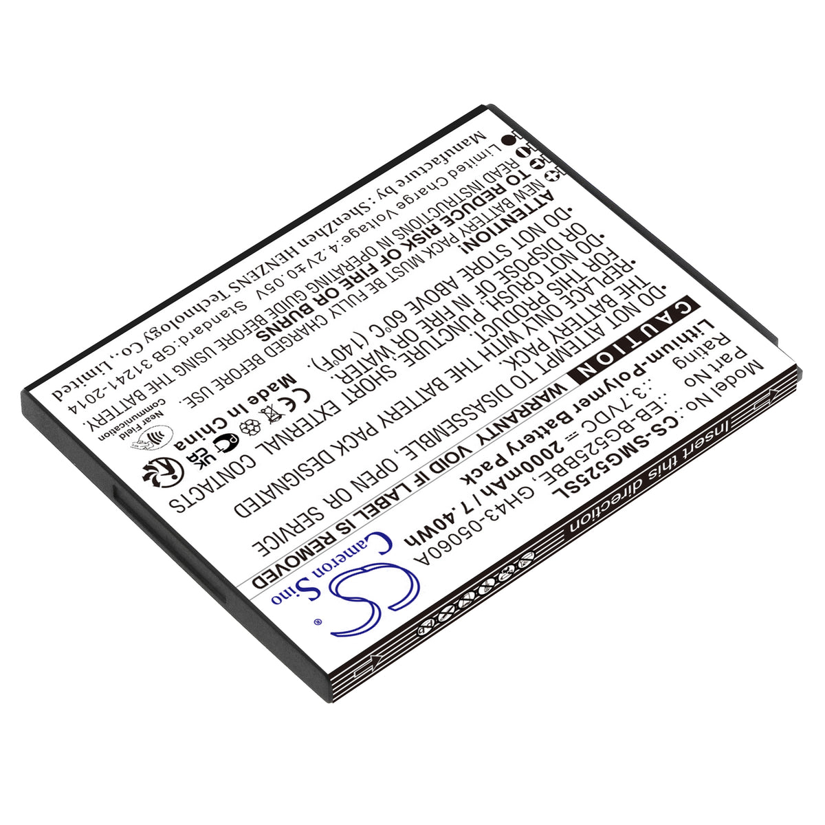 Replacement Battery for Samsung Galaxy XCover 5 2021 – Mobile, SmartPhone – 2000mAh / 3.7V