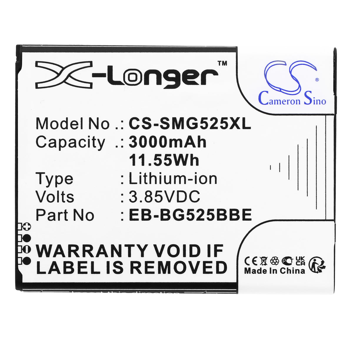 Replacement Battery for Samsung Galaxy XCover 5 2021 – Mobile, SmartPhone – 3000mAh / 3.85V