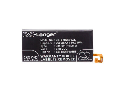 Replacement Battery for Samsung  Galaxy On5 2016 Duos – Mobile, SmartPhone – 2600mAh / 10.01Wh / 3.85V