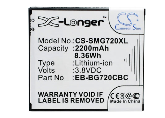 Replacement Battery for Samsung Galaxy Grand 3 – Mobile, SmartPhone – 2200mAh / 3.8V - image 1