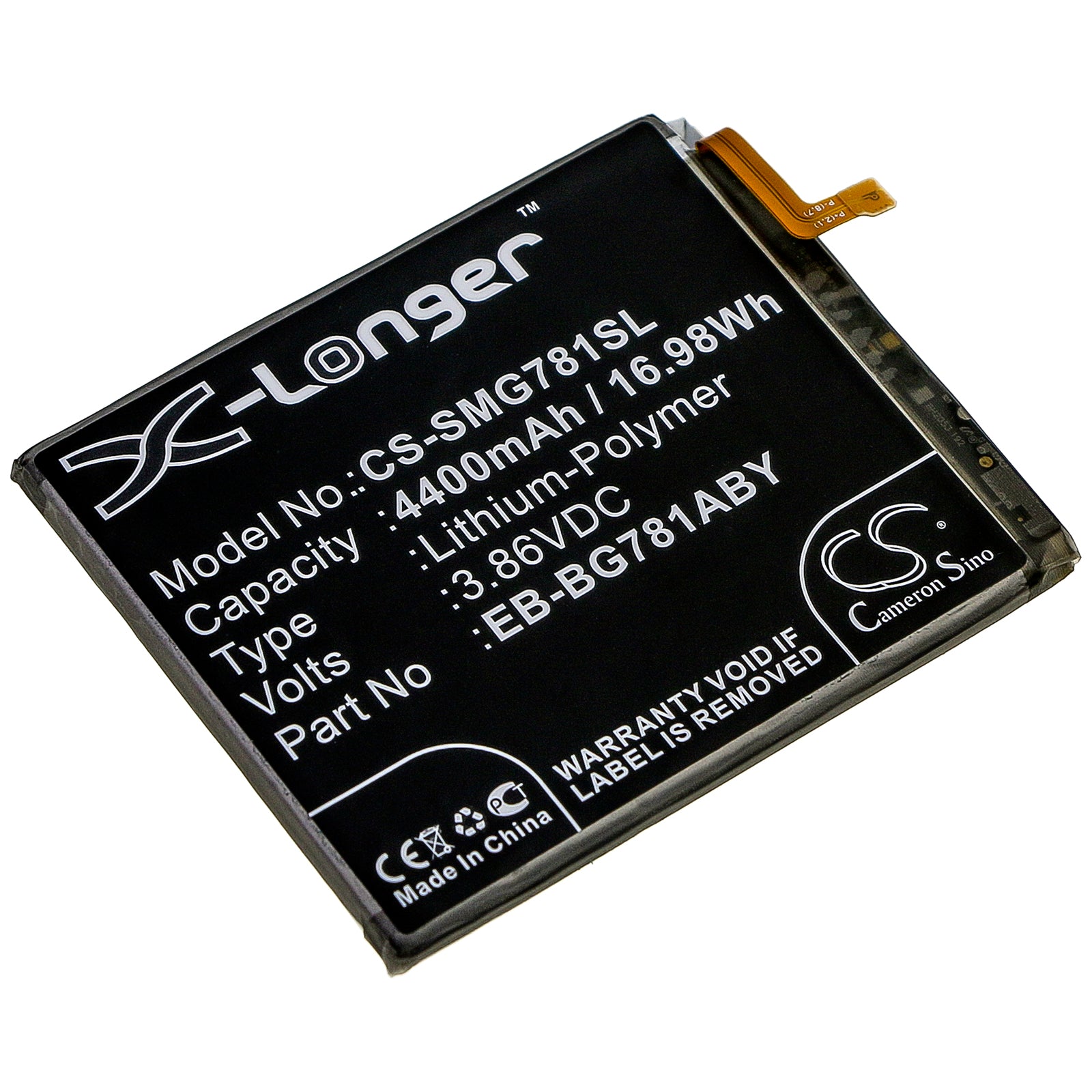 Replacement Battery for Samsung Galaxy S20 FE 5G – Mobile, SmartPhone – 4400mAh / 3.86V - image 1